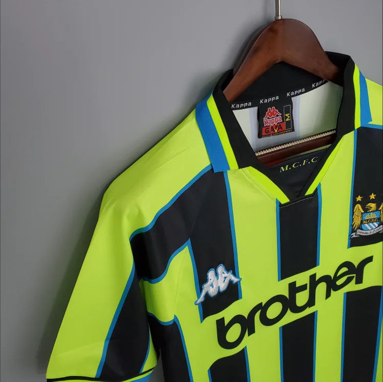 Maillots Extérieur Manchester City 1998/1999 Jaune S-XXL