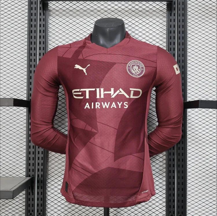Maillots Extérieur Manchester City 24/25 Bordeaux S-XXL