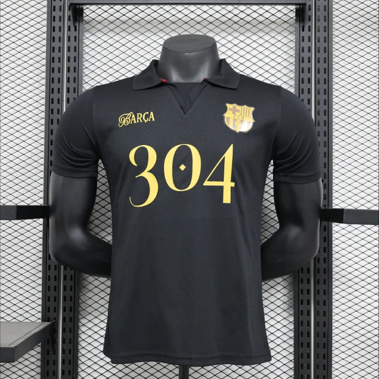 Maillots Homme Domicile Barcelona 24/25 Noir S-XXL