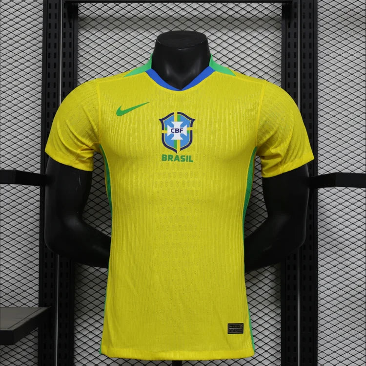 Maillots Homme Domicile Brésil 2025/2026 Jaune S-XXL