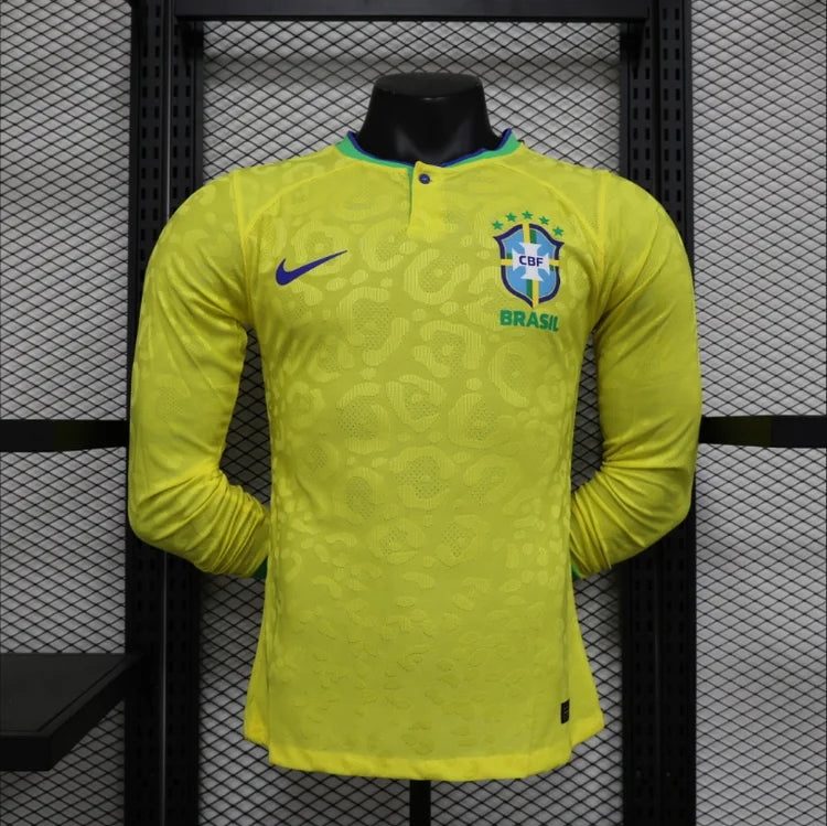 Maillots Homme Domicile Brésil 23/24 Jaune Vert Taille non précisée