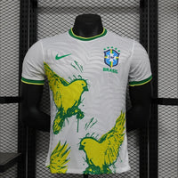 Maillots Homme Domicile Brésil 24/25 Blanc S-XXL
