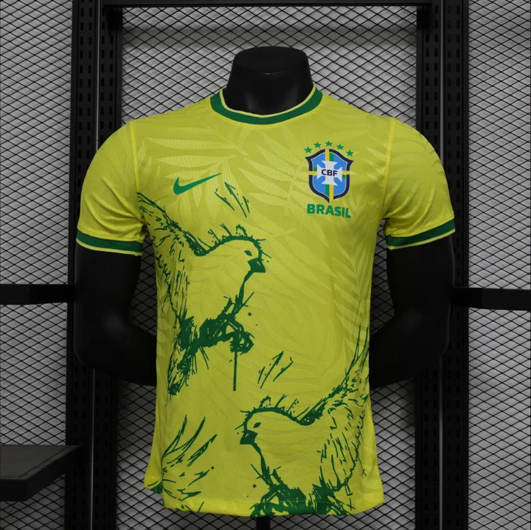 Maillots Homme Domicile Brésil 24/25 Jaune S-XXL