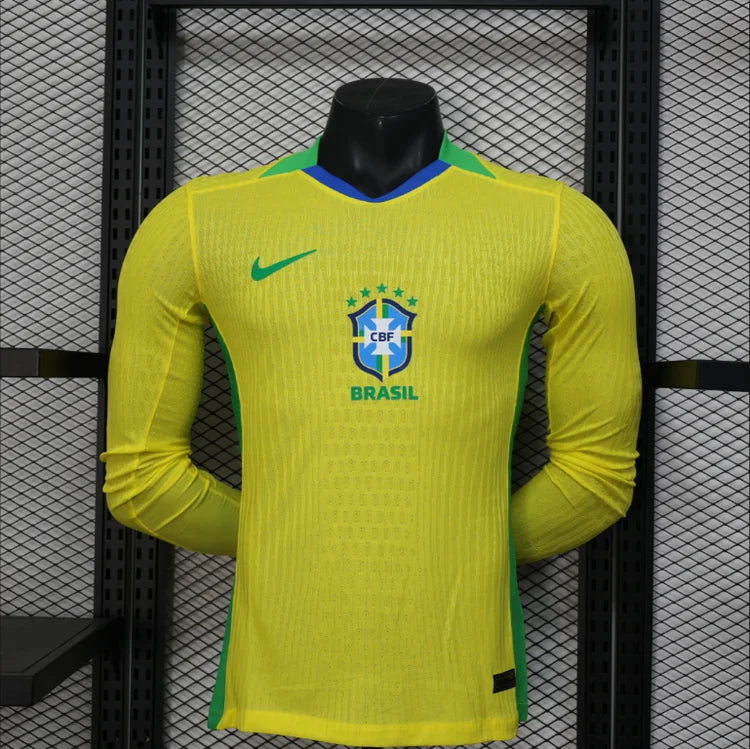 Maillots Homme Domicile Brésil 25/26 Jaune S-XXL
