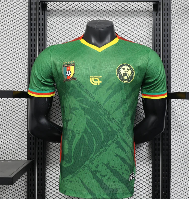 Maillots Homme Domicile Cameroun 2025/2026 Vert S-XXL