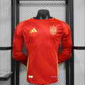 Maillots Espagne 24/25 Rouge Domicile Manches Longues