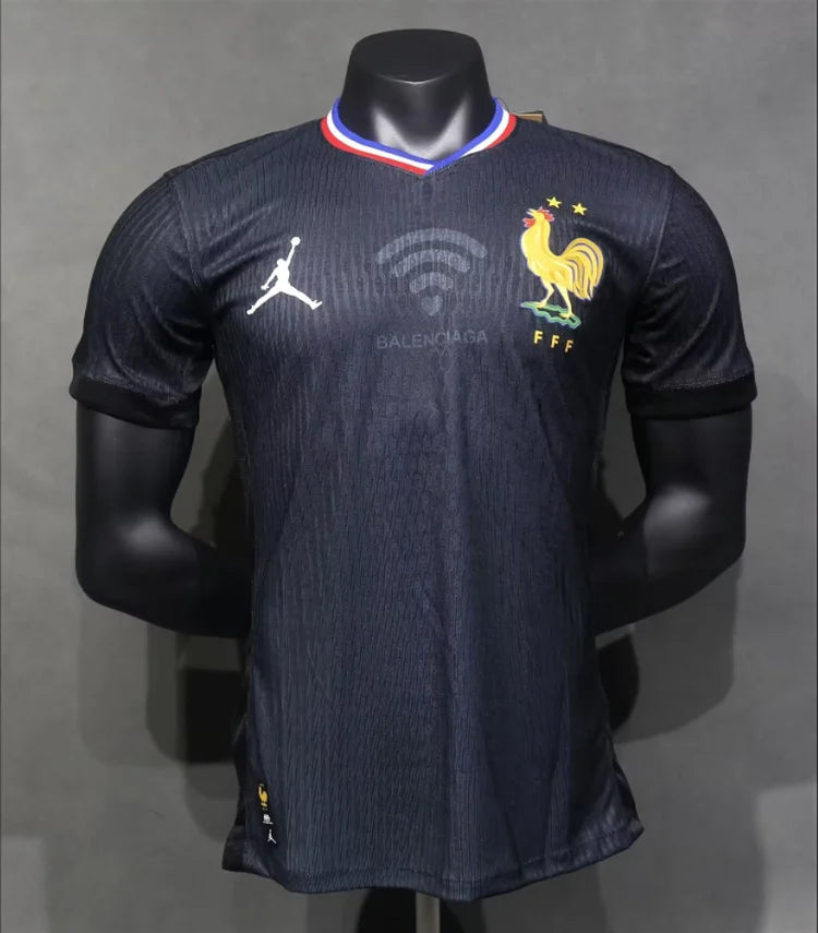 Maillots Homme Domicile France 24/25 Noir S-3XL