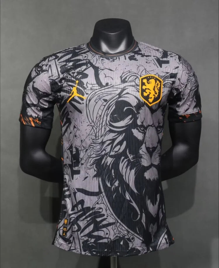 Maillots Homme Domicile Netherlands 24/25 Noir S-3XL