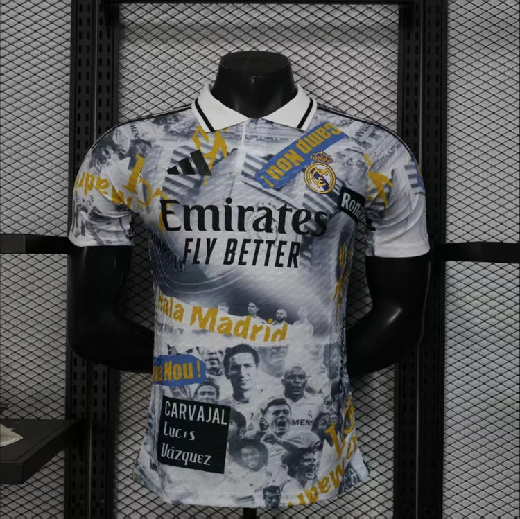 Maillots Homme Domicile Real Madrid 25/26 Gris S-XXL