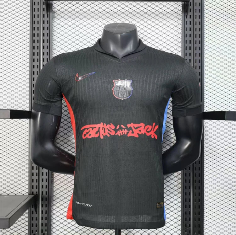 Maillots Homme Extérieur Barcelona 25/26 Noir S-XXL