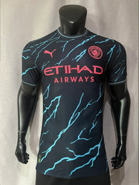 Maillots Homme Extérieur Manchester City 23/24 Bleu S-XXL