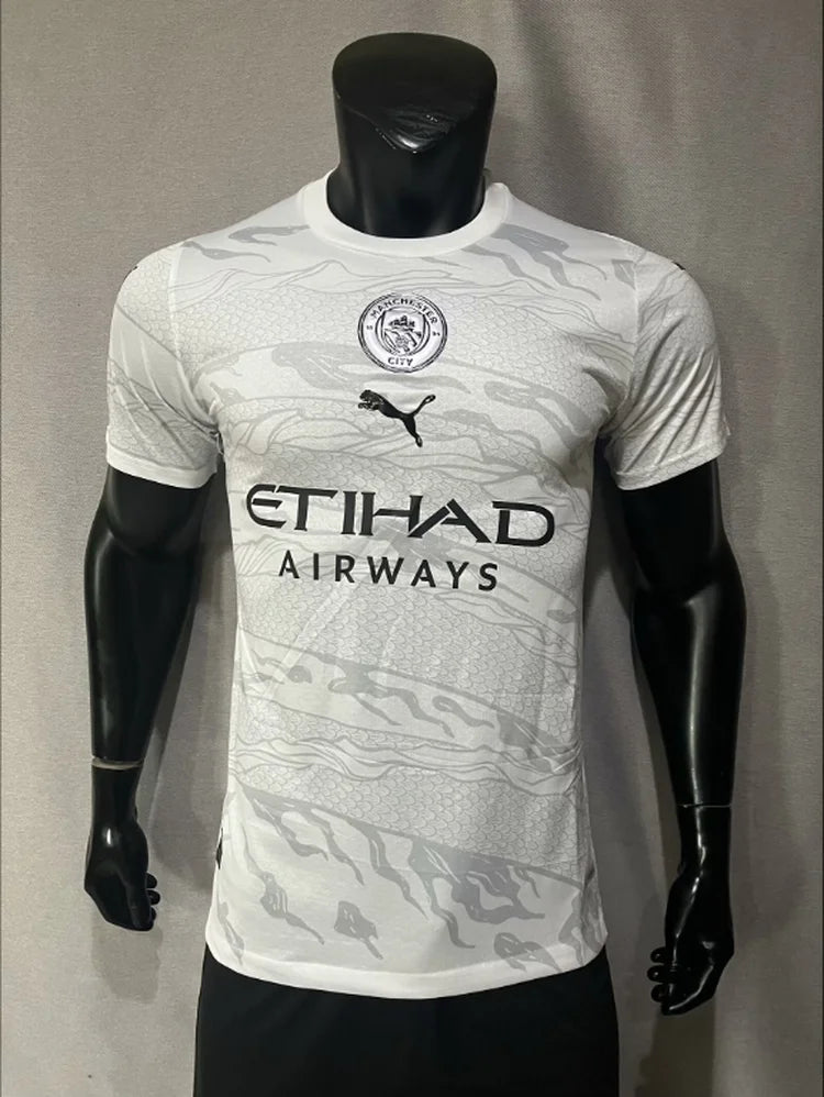 Maillots Homme Extérieur Manchester City 24/25 Blanc S-XXL