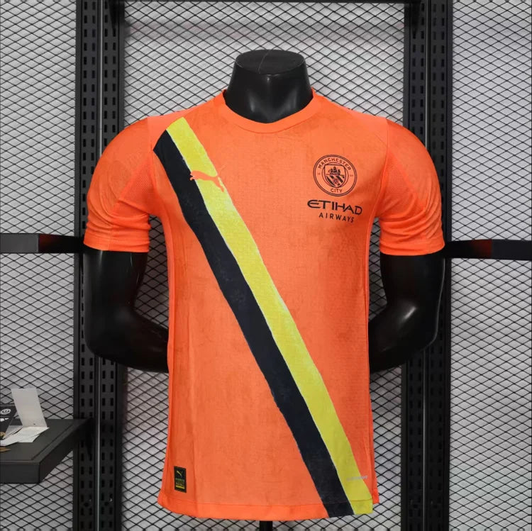 Maillots Homme Extérieur Manchester City 25/26 Orange S-XXL
