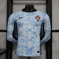 Maillots Portugal 24/25 Manches Longues Extérieur Bleu