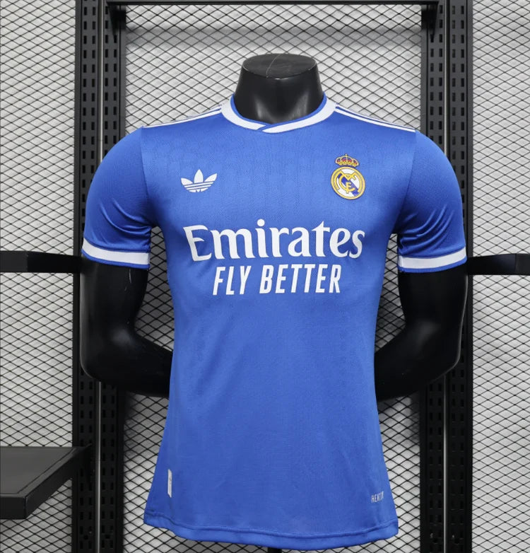 Maillots Homme Extérieur Real Madrid 2025/2026 Bleue S-XXL