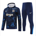 Chelsea FC 2024/2025 – Ensemble Sweat capuche Extérieur Homme (Manches Longues,Bleu Royal))