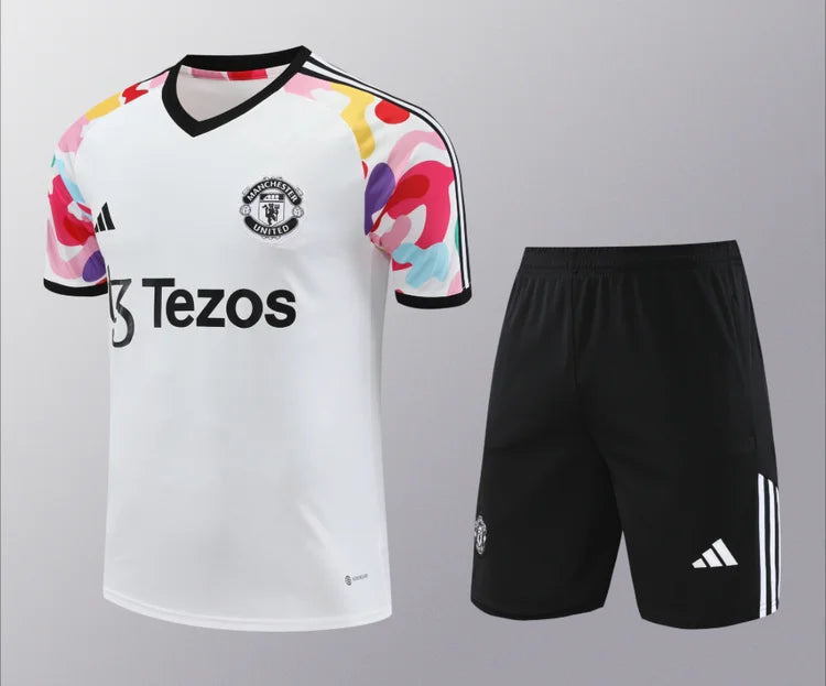 Survêtement Entraînement Manchester United 2024/2025 Blanc S-XXL