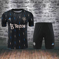 Ensemble Manches Courtes Manchester United 2023/2024 – Ensemble Homme Manches Courtes (Noir et bleu)