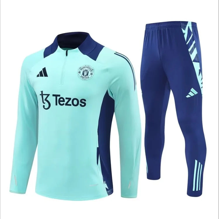 Survêtement Entraînement Manchester United 24/25 Bleu S-XXL
