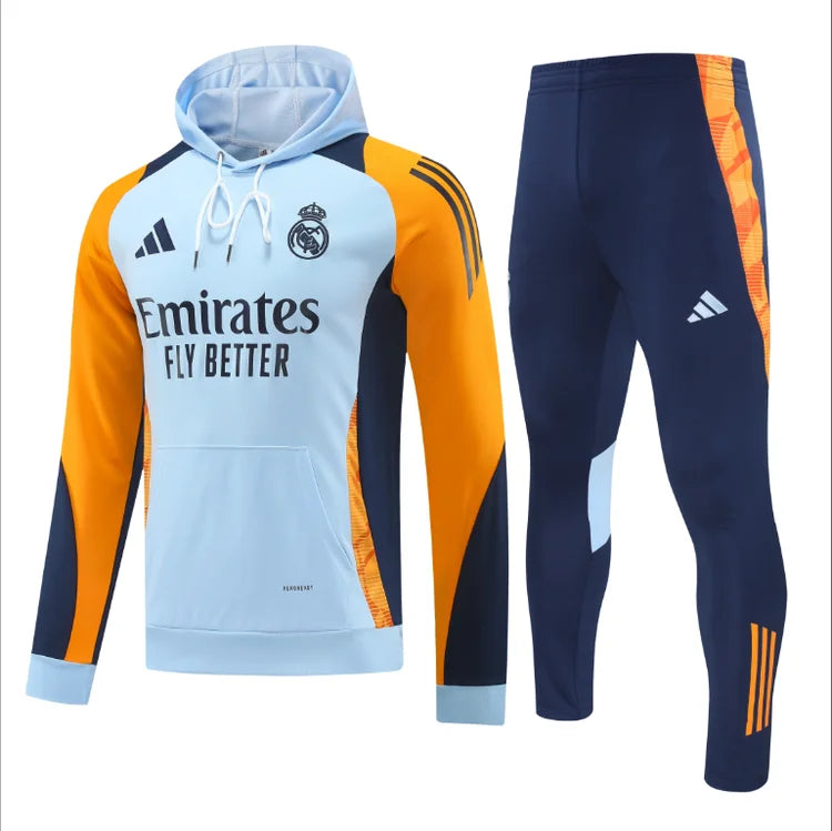 Survêtement Entraînement Real Madrid 2024/2025 Bleu ciel S-XXL