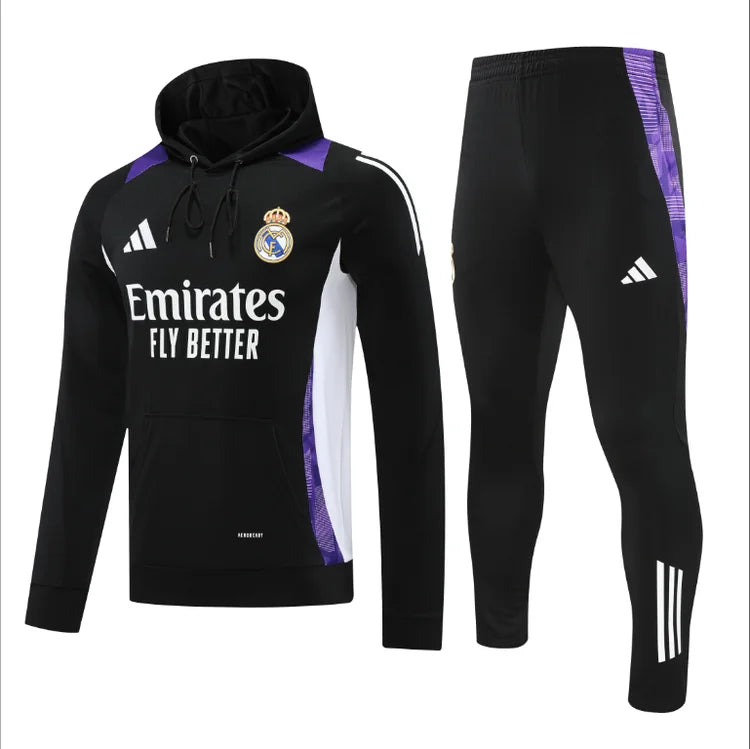 Survêtement Entraînement Real Madrid 2024/2025 Noir S-XXL