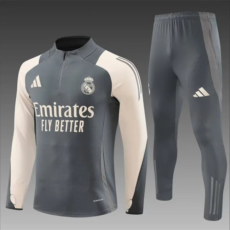Survêtement Entraînement Real Madrid 24/25 Gris foncé S-XXL