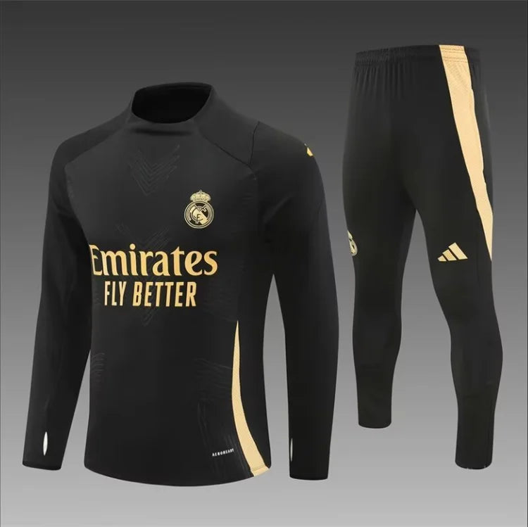 Survêtement Entraînement Real Madrid 24/25 Noir S-XXL