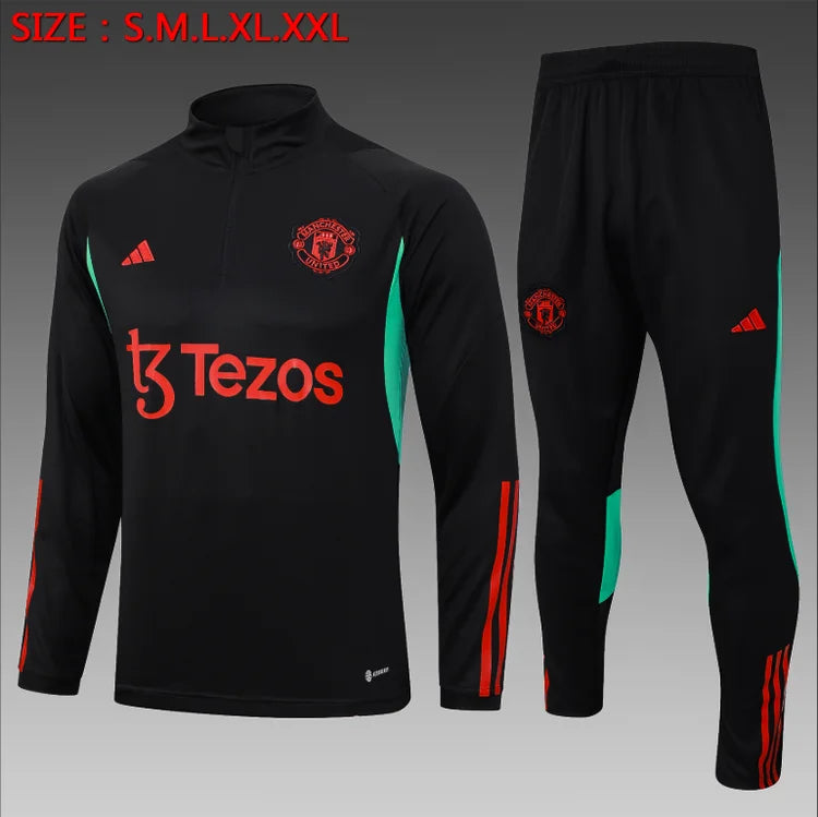 Survêtement Extérieur Manchester United 23/24 Noir S-XXL
