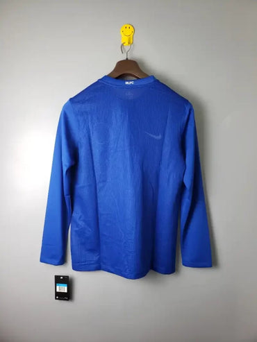 Maillot Manchester United 2007/2008 – Maillot Extérieur Rétro Manches Longues (Bleu)