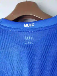 Maillot Manchester United 2007/2008 – Maillot Extérieur Rétro Manches Longues (Bleu)