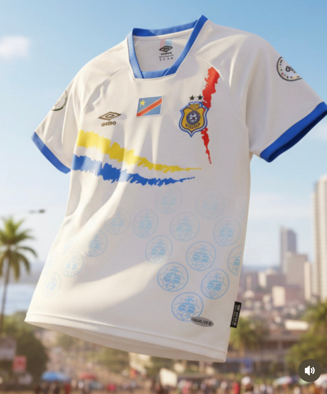 Maillot Congo 2025/2026- Extérieur