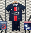 Ensemble Enfant PSG Edition Spécial Champions d'Europe 2025 24/25 Bleu