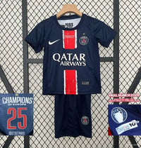 Ensemble Enfant PSG Edition Spécial Champions d'Europe 2025 24/25 Bleu