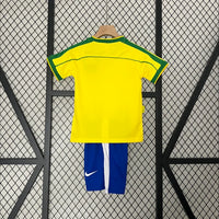 Maillots Enfant Domicile Brésil 1998 Jaune
