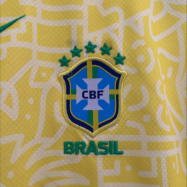 Maillots Enfant Domicile Brésil 2024/2025 Jaune 16-28