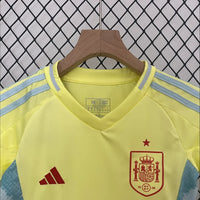 Maillots Enfant Extérieur Espagne 2024/2025 Jaune 16-28