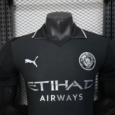 Maillots Homme Extérieur Manchester City 25/26 Noir S-XXL