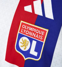 Maillots Olympique Lyonnais-2025/2026-Domicile -Homme--Manches courtes-Blanc-Bleu-Rouge