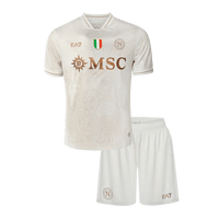 Ensemble Napoli 2025/2026 – Extérieur  – Maillot + Short – Adulte & Enfant-Manches courtes-Naples