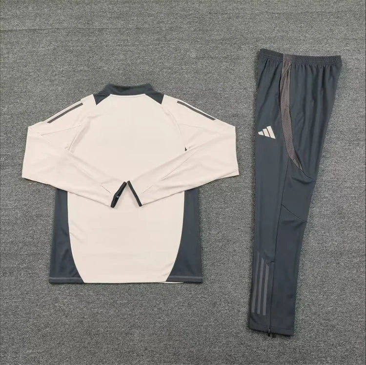 Ensemble Entraînement Real Madrid 2024/2025 Crème S-XXL
