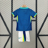 Maillots Enfant Extérieur Brésil 2024/2025 Bleu 16-28