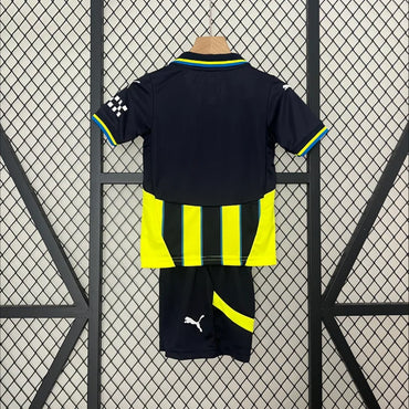 Maillots Enfant Extérieur Manchester City 2024/2025 Noir 16-28