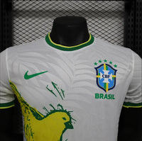 Maillots Homme Domicile Brésil 24/25 Blanc S-XXL