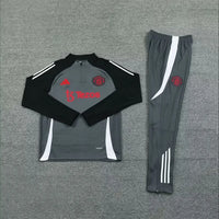 Survêtement Entraînement Manchester United 2024/2025 Gris foncé S-XXL
