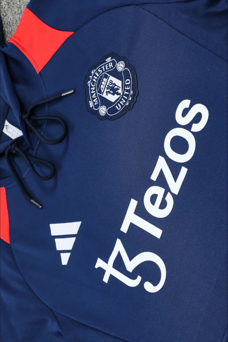 Survêtement Entraînement Manchester United 24/25 Bleu S-XXL