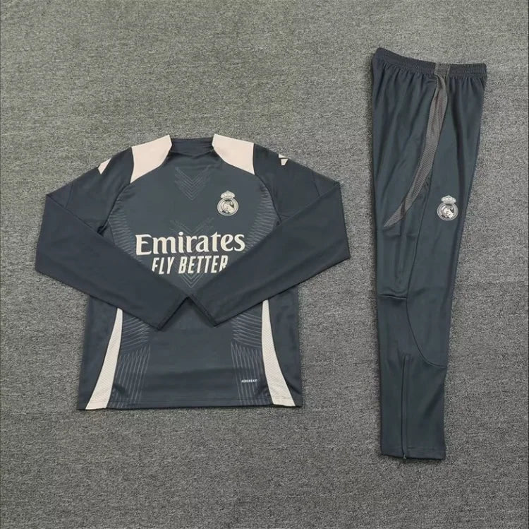 Survêtement Extérieur Real Madrid 24/25 Gris foncé S-XXL