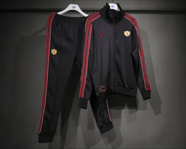 Survêtement Retro Manchester United 25/26 Noir S-XXL