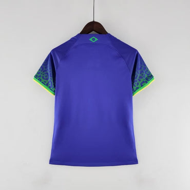 Maillot Femme Brésil 2022/2023 Extérieur-Edition spéciale-Maillot Femme manche courtes-Bleu