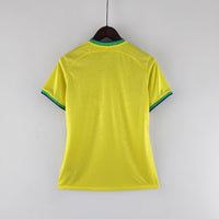 Maillot Femme Brésil 2022/2023 Domicile-Edition spéciale-Maillot Femme manche courtes-Jaune (Copie)
