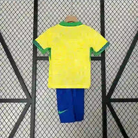 Ensemble enfant 24/25 Domicile- Manche courtes - Ensemble Maillot Short Enfant-Jaune